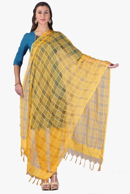 Aurelia Yellow Viscose Dupatta Aurelia Yellow Viscose Dupatta