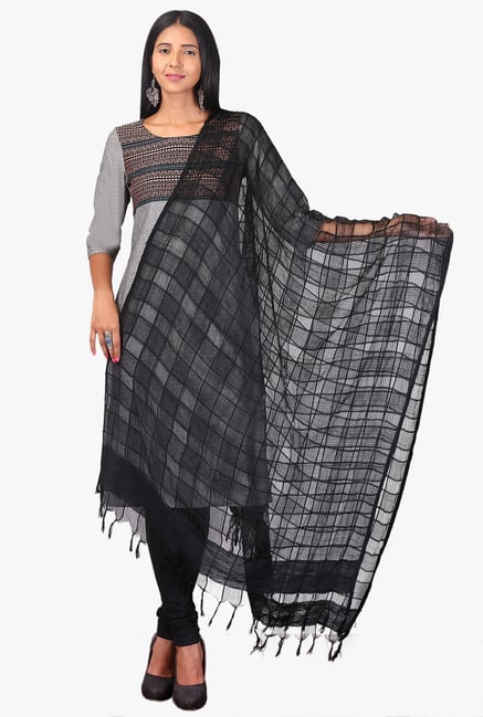 Aurelia Black Viscose Dupatta Aurelia Black Viscose Dupatta