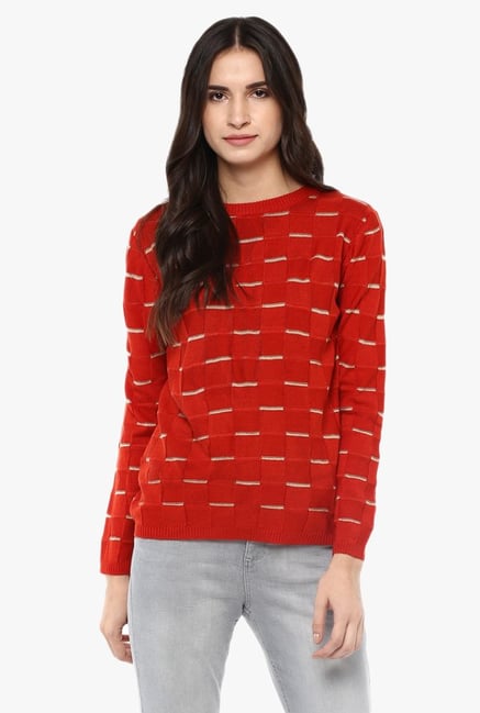 Cayman Rust Printed Sweater Cayman Rust Printed Sweater