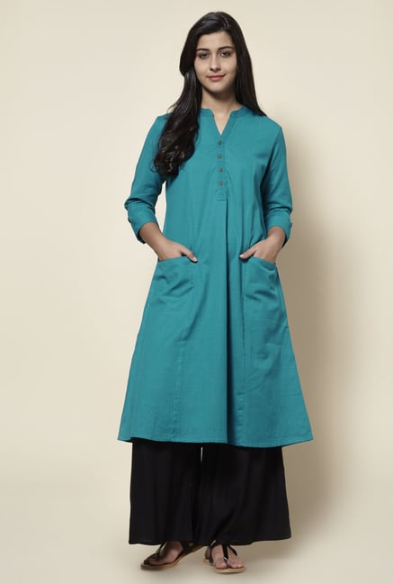 Zudio Teal Kurta Zudio Teal Kurta