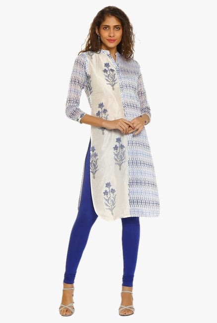 Soch Cream Printed Chanderi Kurta Soch Cream Printed Chanderi Kurta