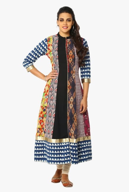 Soch Multicolor Printed Georgette Kurta Soch Multicolor Printed Georgette Kurta