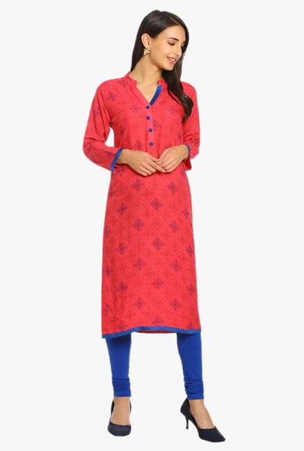 Soch Coral Printed Cotton Kurta Soch Coral Printed Cotton Kurta