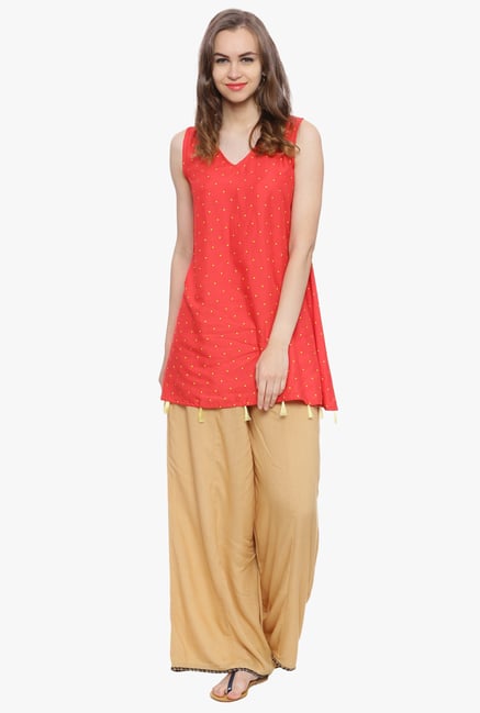 Avaana Coral Printed Rayon Kurti Avaana Coral Printed Rayon Kurti