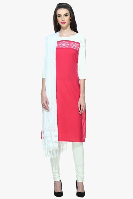 Aurelia Pink Printed Cotton Kurta Aurelia Pink Printed Cotton Kurta