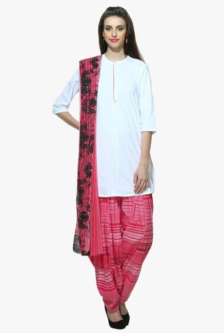 Aurelia White Band Neck Cotton Kurti Aurelia White Band Neck Cotton Kurti