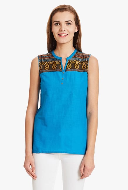 Aurelia Black Printed Cotton Kurti Aurelia Black Printed Cotton Kurti
