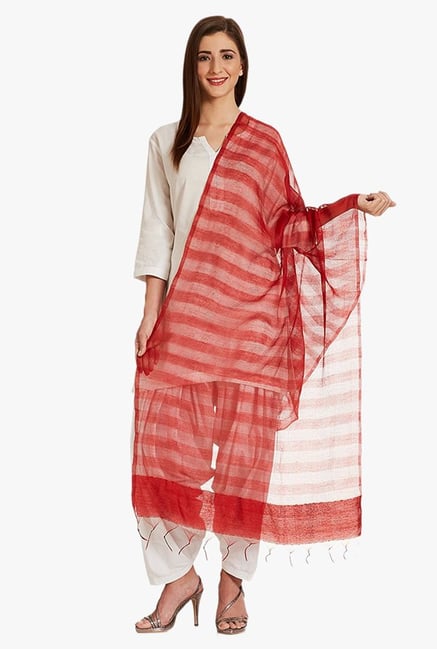 Aurelia Red Viscose Dupatta Aurelia Red Viscose Dupatta
