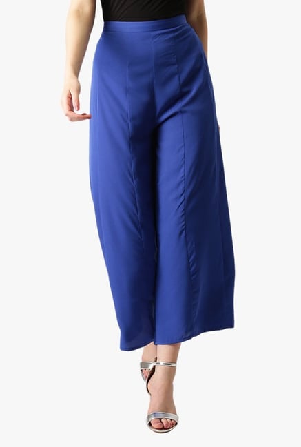 Libas Blue Regular Fit Rayon Palazzo Libas Blue Regular Fit Rayon Palazzo