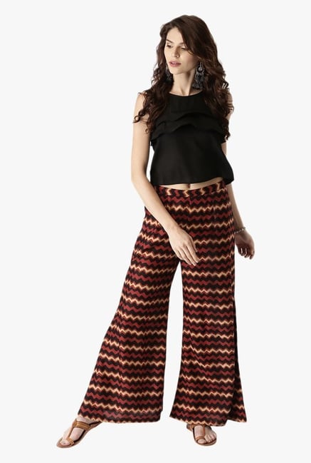 Libas Multicolor Printed Rayon Palazzo Libas Multicolor Printed Rayon Palazzo
