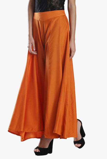 W Orange Viscose Palazzo W Orange Viscose Palazzo