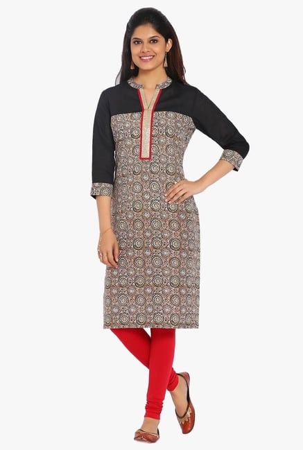 Soch Multicolor Printed Cotton Kurta Soch Multicolor Printed Cotton Kurta