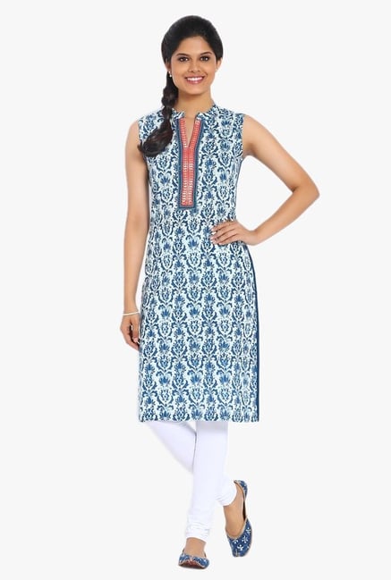 Soch Indigo Printed Cotton Kurta Soch Indigo Printed Cotton Kurta