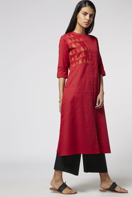 Utsa by Westside Red Kurta Utsa by Westside Red Kurta