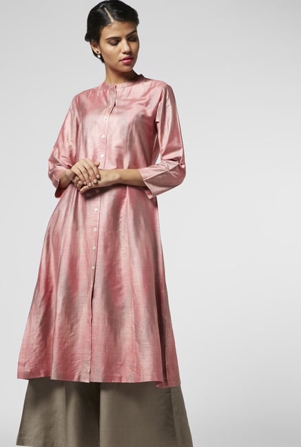 Zuba by Westside Light Pink Kurta Zuba by Westside Light Pink Kurta
