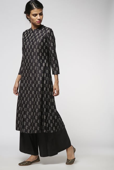 Zuba by Westside Black Kurta Zuba by Westside Black Kurta
