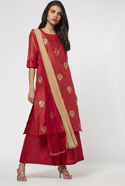 Vark by Westside Red Ethnic Set Vark by Westside Red Ethnic Set