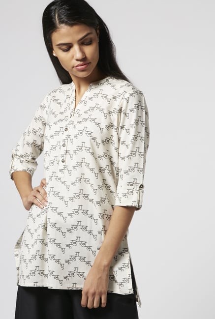 Utsa by Westside Off White Kurti Utsa by Westside Off White Kurti