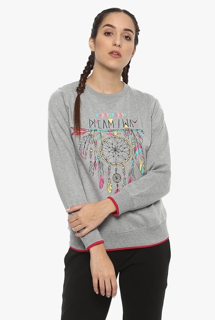 Cayman Grey Printed Sweatshirt Cayman Grey Printed Sweatshirt