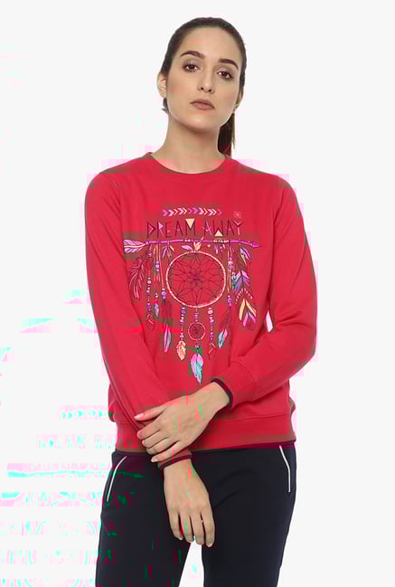 Cayman Pink Printed Sweatshirt Cayman Pink Printed Sweatshirt