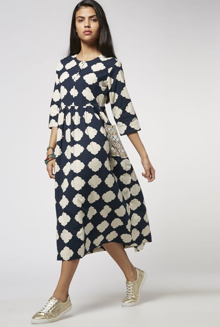 Bombay Paisley by Westside Dark Navy Dress Bombay Paisley by Westside Dark Navy Dress
