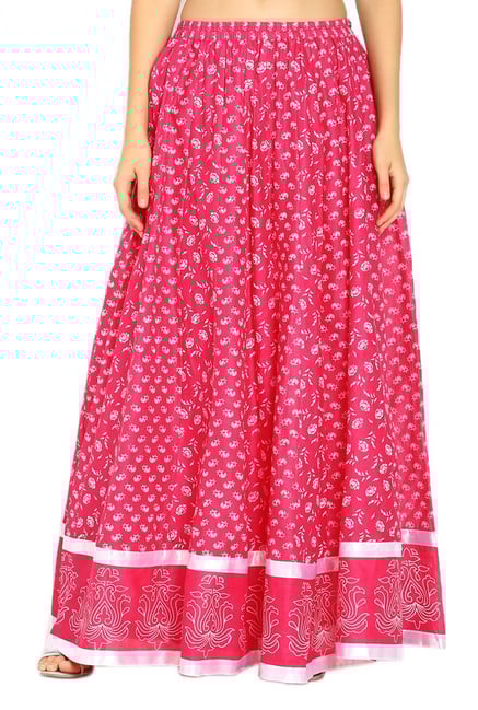 Soch Pink Printed Skirt Soch Pink Printed Skirt