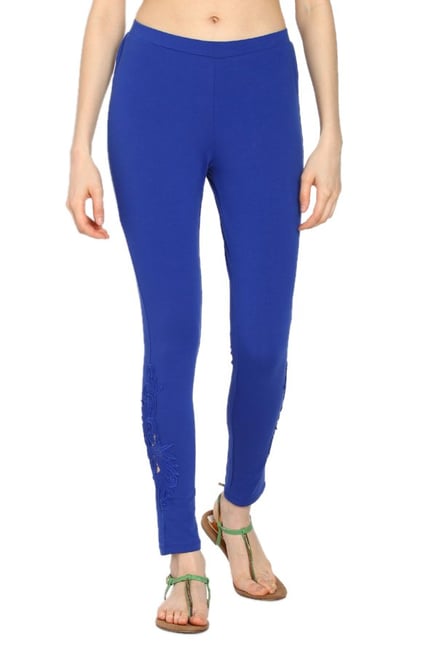 Soch Royal Blue Slim Fit Churidar Soch Royal Blue Slim Fit Churidar