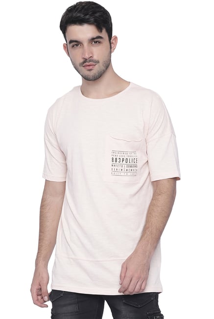 883 Police Off-White Round Neck T-Shirt 883 Police Off-White Round Neck T-Shirt