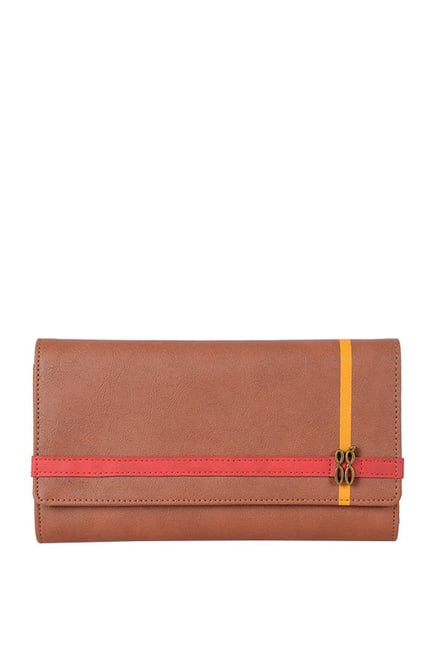 Baggit Lw Dont Silicon Tan Tri-Fold Wallet Baggit Lw Dont Silicon Tan Tri-Fold Wallet
