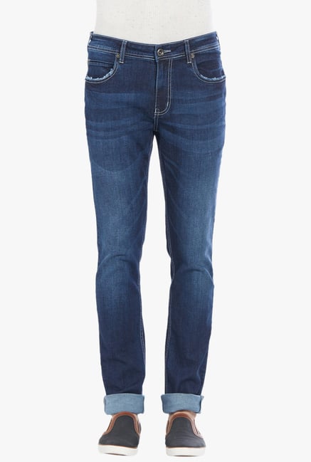Globus Blue Slim Fit Lightly Washed Jeans Globus Blue Slim Fit Lightly Washed Jeans