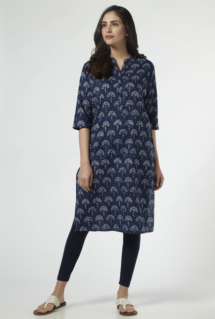 Utsa by Westside Indigo Pure Cotton Kurta Utsa by Westside Indigo Pure Cotton Kurta