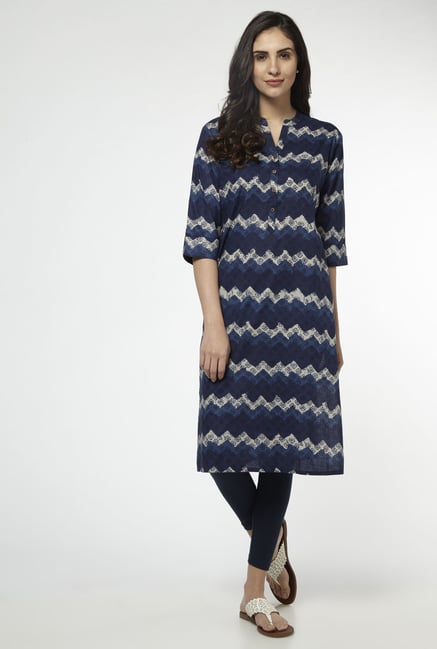 Utsa by Westside Indigo Pure Cotton Kurta Utsa by Westside Indigo Pure Cotton Kurta