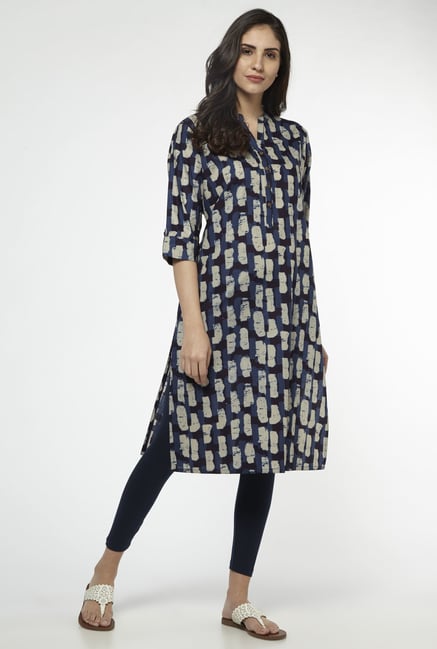 Utsa by Westside Indigo Pure Cotton Kurta Utsa by Westside Indigo Pure Cotton Kurta