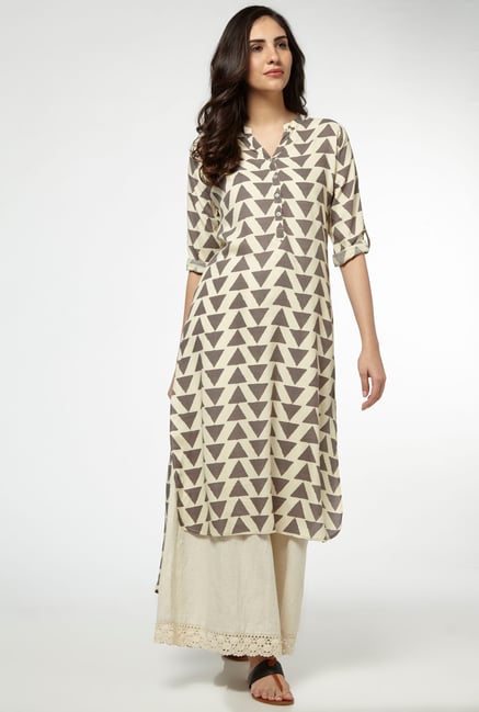 Utsa by Westside Grey High-low Kurta Utsa by Westside Grey High-low Kurta