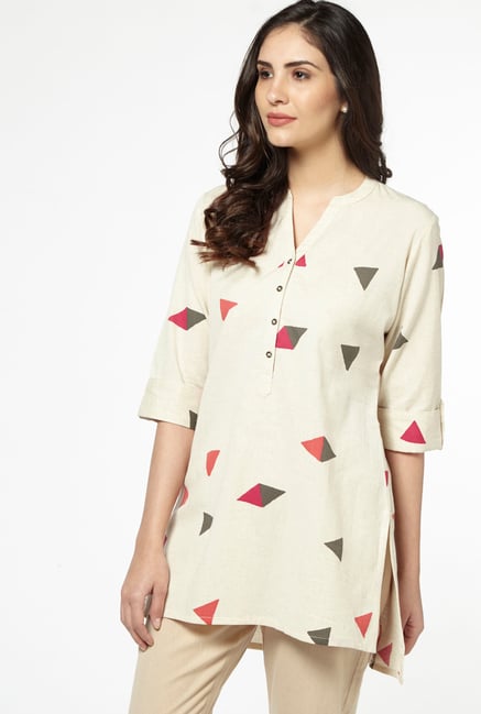 Utsa by Westside Cream Kurti Utsa by Westside Cream Kurti