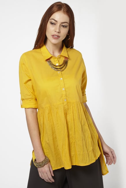 Bombay Paisley by Westside Yellow Tunic Bombay Paisley by Westside Yellow Tunic