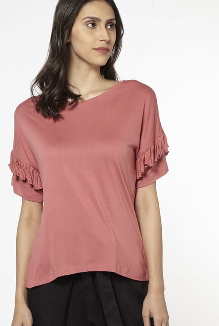 LOV by Westside Dull Pink Clarise Top LOV by Westside Dull Pink Clarise Top