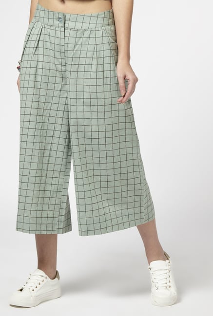 Bombay Paisley by Westside Light Green Culottes Bombay Paisley by Westside Light Green Culottes