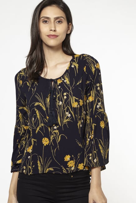 LOV by Westside Navy Venus Blouse LOV by Westside Navy Venus Blouse
