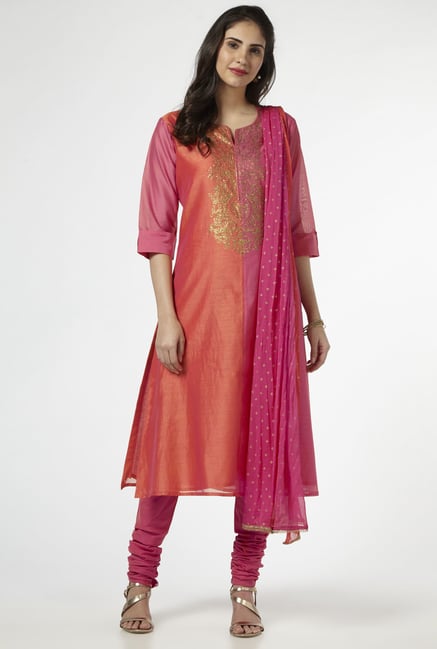 Vark by Westside Pink Ethnic Set Vark by Westside Pink Ethnic Set