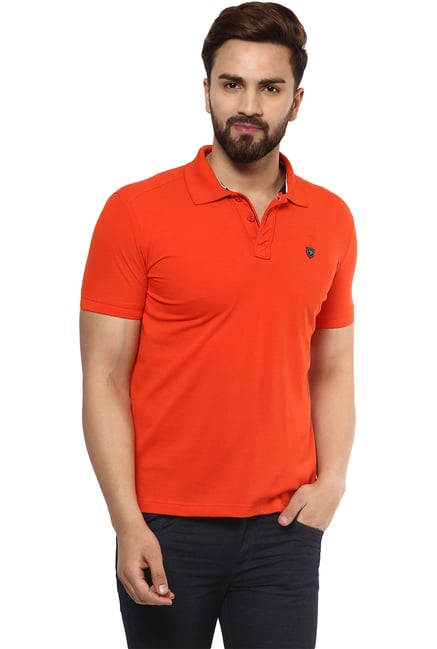 Mufti Orange Slim Fit Polo T-Shirt Mufti Orange Slim Fit Polo T-Shirt