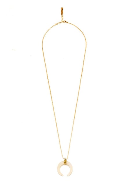 Pipa Bella Golden Horn Pendant Necklace Pipa Bella Golden Horn Pendant Necklace