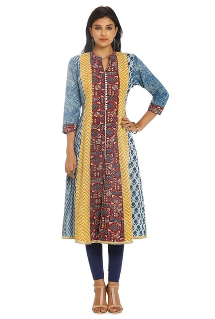 Soch Multicolor Printed Cotton Kurta Soch Multicolor Printed Cotton Kurta