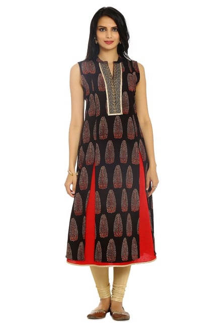 Soch Brown Printed Cotton Kurta Soch Brown Printed Cotton Kurta