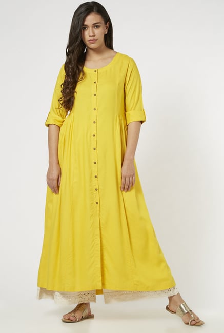 Utsa by Westside Yellow Kurta Utsa by Westside Yellow Kurta