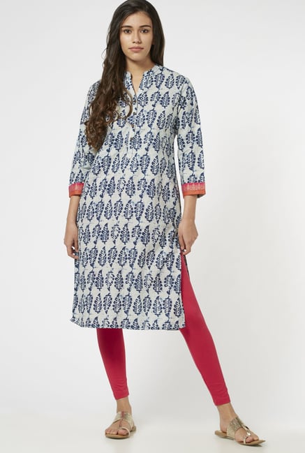 Utsa by Westside Indigo Pure Cotton Printed Kurta Utsa by Westside Indigo Pure Cotton Printed Kurta