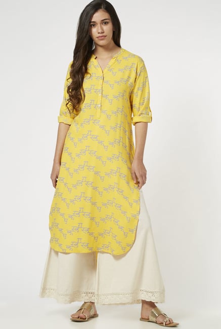 Utsa by Westside Yellow Kurta Utsa by Westside Yellow Kurta