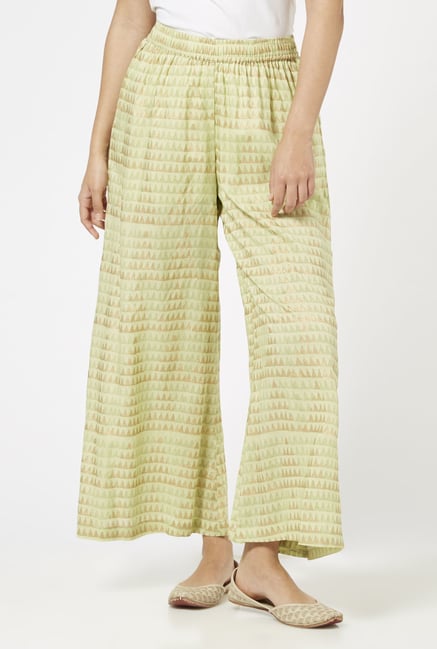 Zuba by Westside Lime Green Palazzos Zuba by Westside Lime Green Palazzos