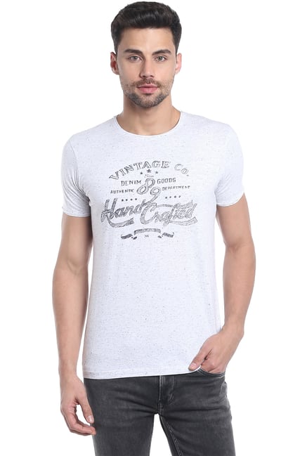 Killer White Printed Half Sleeves T-Shirt Killer White Printed Half Sleeves T-Shirt