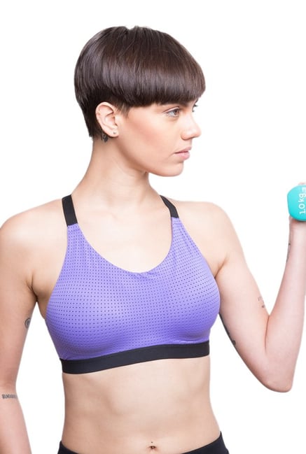 Zelocity By Zivame Purple Non Wired Padded Bra Zelocity By Zivame Purple Non Wired Padded Bra